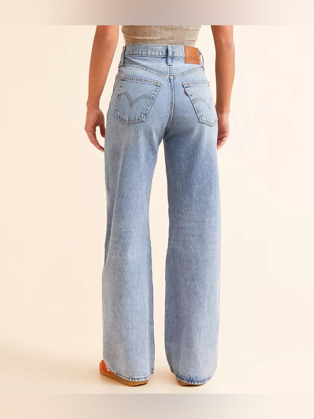Levi’s Premium Jeans Womens 28 Ribcage Wide Leg Far and Wide Wash - Picture 12 of 12